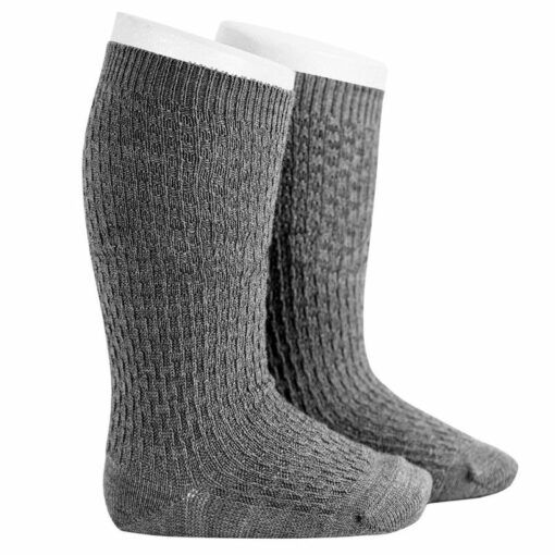 calcetines altos labrados con lana gris claro thumbnail 2000x2000 80